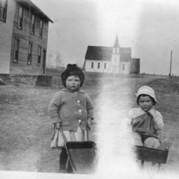 Picture of United Methodist Church Rensselaer Falls NY Circ 1919 - taken by Susan (Norton) Wood