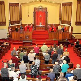 Embury United Methodist Church Freeport IL final service - photo courtesy of Jim Readeker