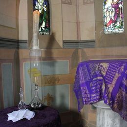 St. Paul's font at Lent