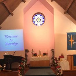 The sanctuary at Christmas