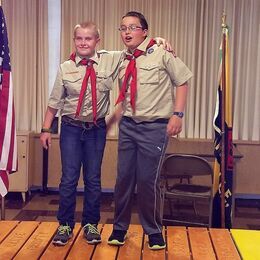 Troop 417's newest members, Keegan and Jacob