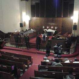 Sunday worship at John Wesley UMC Brooklyn